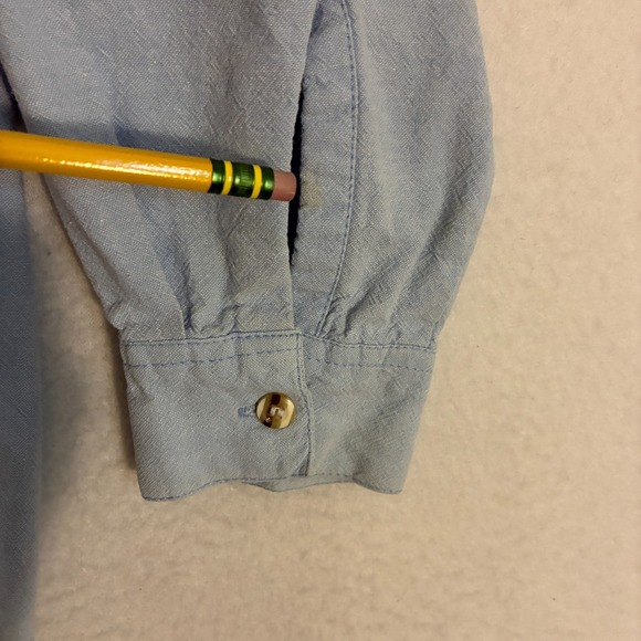 Jane Ashley Shirt Womens Size S Button Up Cat Patchwork Applique Cottage Retro - Picture 5 of 8